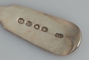 Set four sterling silver knives and forks retailed by CHANNEL ISLANDS silversmith&nbsp;JOHN LE GALLAIS of Jersey, mid 19th century, ​​​​​​​the spoons 18cm long, 382 grams total - 8