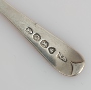 Thirteen assorted antique CHANNEL ISLANDS silver teaspoons, 19th century, ​​​​​​​the largest 14cm long, 156 grams total - 8