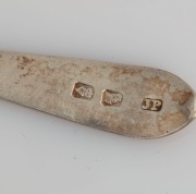 Thirteen assorted antique CHANNEL ISLANDS silver teaspoons, 19th century, ​​​​​​​the largest 14cm long, 156 grams total - 10