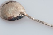 SARGISONS of Hobart set, of six Australian silver teaspoons in original box, circa 1920, stamped "SARGISONS STG.", 11.5cm long, 54 grams total - 4