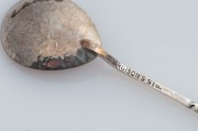 SARGISONS of Hobart set, of six Australian silver teaspoons in original box, circa 1920, stamped "SARGISONS STG.", 11.5cm long, 54 grams total - 7