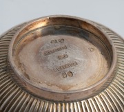 HENRY STEINER of Adelaide, antique Australian silver salt cellar, 19th century, stamped "H. STEINER, ADELAIDE" with pictorial marks, ​​​​​​​3.5cm high, 5.5cm wide, 48 grams - 2