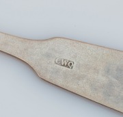 Eight assorted antique silver table and dessert spoons, CHANNEL ISLANDS made or over-struck, maker include PIERRE AMIRAUX, JEAN LE GALLAIS, THOMAS DE GRUCHY and JOHN LE GALLAIS, CHARLES WILLIAM QUESNEL, GEORGE MAUGER, and GEORGE HAMON, the larger 22cm lon - 4