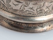 Nine assorted antique and vintage Australian and English sterling silver napkin rings, 19th and 20th century, makers include PROUDS, and ANGUS & COOTE of Sydney, 262 grams total - 9