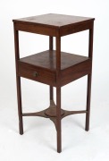 An antique English mahogany washstand, early 19th century, 84cm high, 40cm wide, 33cm deep - 2