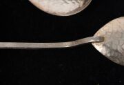 SARGISONS&nbsp;of Hobart, set of six Australian silver spoons with gumnut and leaf decoration, housed in original branded box, stamped "SARGISONS, SILVER", 11cm long, 54 grams total - 3