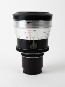 KILFITT: Black and chrome Makro-Kilar 90mm f2.8 lens [#219-0894] with Exakta mount, c. 1960, together with front and rear lens caps. - 2