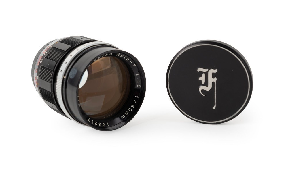 OLYMPUS: G. Zuiko Auto-T 60mm f1.5 lens [#103217], in black