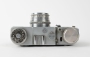 GOMZ: Circa 1964 Leningrad coupled rangefinder camera [#001854], four-screw variant, with Jupiter-8 50mm f2 lens [#5945497]. - 4