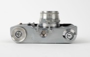 GOMZ: Circa 1964 Leningrad coupled rangefinder camera [#001854], four-screw variant, with Jupiter-8 50mm f2 lens [#5945497]. - 5