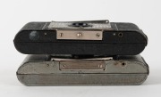 HOUGHTON: Two c. 1935 subminiature folding cameras - one Ensign Midget Silver Jubilee S55 with Ensar f6.3 Anastigmat lens, finished in silver enamel to commemorate the Silver Jubilee of King George V, together with one black-body Midget Model 22 with meni - 4