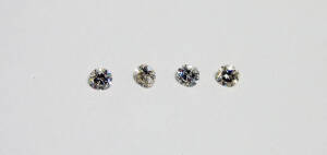 FOUR LOOSE DIAMONDS: Approximate total weight 1.81 carats.