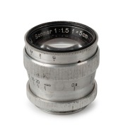 CARL ZEISS JENA: Sonnar T 50mm f1.5 lens [#2923794], with screw mount.