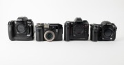 FUJIFILM: Four c. 2000s digital SLR cameras - one Fujifilm S5 Pro body [#73A00449] with body cap, one FinePix S2 Pro body [#22A00053] with body cap, one FinePix S3 Pro body [#53L51001] with body cap, and one Fujix DS-300 [#7201055]. (4 cameras) - 2