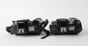 NIPPON KOGAKU: Two c. 1990s Nikon SLR camera bodies with Kodak digital camera backs - one Nikon N8008s AF with body cap coupled to Kodak DCS 200 [#K380-8863], and one Nikon N90s with body cap coupled to Kodak DCS 420 [#420-7268]. (2 cameras) - 4