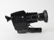 BEAULIEU: Circa 1974 Beaulieu 5008 S Multispeed&nbsp;8mm movie camera, with Schneider-Kreuznach Beaulieu-Optivaron&nbsp;6-70mm f4 lens [#13175951], Schneider-Kreuznach Ashperic III Superwide Lens filter,&nbsp;and rubber eyepiece. - 2