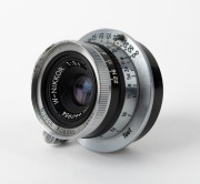 NIPPON KOGAKU: Post-war Leica thread mount W-Nikkor 35mm f3.5 rangefinder lens [#440954], c. 1952, with rear cap. - 2