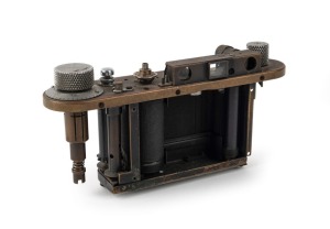 LEITZ: Prototype body shell element, likely Leica II, c. 1930s.