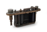 LEITZ: Prototype body shell element, likely&nbsp;Leica II, c. 1930s.