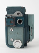 MINOLTA: 1959 Miniflex TLR camera [#105187], with Rokkor&nbsp;60mm f3.5 lens [#1103379], sportsfinder&nbsp;attachment, and lens cap. One of fewer than 5000 produced. - 2