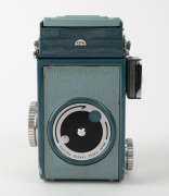 MINOLTA: 1959 Miniflex TLR camera [#105187], with Rokkor&nbsp;60mm f3.5 lens [#1103379], sportsfinder&nbsp;attachment, and lens cap. One of fewer than 5000 produced. - 3