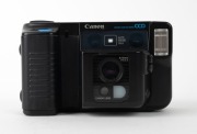 CANON: Black RC 470 Still Video Camera [#102615], c. 1988, with Canon 9-16mm f2-2.5 lens, Canon battery pack, and two video floppy disks. - 2