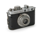 HOUGHTON: Ensign Multex&nbsp;Model 0 rangefinder camera [#H21518], c. 1937, with Multar Anastigmat 50mm f3.5 lens [#129499].