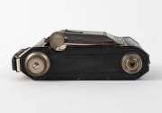 WELTA: Weltur 4.5x6 vertical-folding camera, c. 1935, in black with Radionar 75mm f2.9 lens [#853793] and Compur-Rapid shutter. - 5