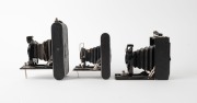 ZEISS IKON: An accumulation of six cameras - one c. 1927 Maximar 207/3 [#O88717], one c. 1929 Cocarette&nbsp;519/6 [#N98601], one c. 1930s Cocarette, one c. 1937 Super Ikonta B 532/16 [#X23852], one c. 1951 Ikonta M 524/16 [#U78537], and one c. 1959&nbsp;Contaflex - 2