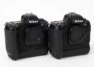 NIPPON KOGAKU: Two c. 2000 digital SLR cameras - one Nikon D1 camera body [#5028942], and one Nikon D1x camera body [#5146545]. (2 cameras)