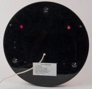 LEITZ: Leica 'Red Dot' point-of-sale wall lamp with on/off switch, power cable, and bracket holes on rear, in non-functional condition. - 2