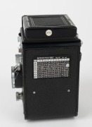 RIKEN: Black Ricohmatic 225 TLR camera [#4987], c. 1959, with Rikenon 80mm f3.5 lens [#31598] and Seikosha-SLV shutter.&nbsp; - 4