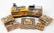 NIPPON KOGAKU: Ten c. late 1950s accessories all in maker's boxes, many with instruction booklets - one Model 3&nbsp;Exposure Meter for Nikon F, one +1.0 Eyepiece Correction Lens for F3, one -3.0 Eyepiece Correction Lens for F3, one Nikon F HN-9 20/f3.5 screw-