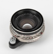 CARL ZEISS JENA: Pancolar 50mm f2 lens, c. 1963, in Exakta Varex mount.