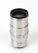 CARL ZEISS JENA: Chrome&nbsp;Sonnar 135mm f4 lens [#6453853] in Exakta mount, c. 1961.