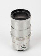 CARL ZEISS JENA: Chrome&nbsp;Sonnar 135mm f4 lens [#6453853] in Exakta mount, c. 1961. - 2