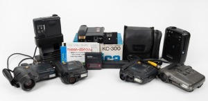 VARIOUS MANUFACTURERS: Seven c. early 1990s still-video cameras - one Canon Ion RC-250 with Canon WC-C2540 Wide Converter, one Canon Ion RC-260 with Canon TC-C2670 Tele Converter, one Canon Ion RC-260 with Canon WC-C2635 Wide Converter, one Canon Ion RC-2