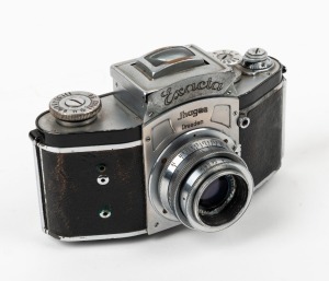 IHAGEE: Pre-war Kine Exakta I SLR camera [#547088], c. 1937, with Xenar 50mm f2.8 lens [#1296369].