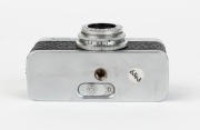 MEOPTA: Mikroma&nbsp;subminiature&nbsp;camera [#4310624],&nbsp;c. 1949, in black leatherette with Mirar&nbsp;20mm f3.5 lens [#4310624], together with leather case. - 5