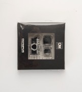 OLYMPUS: Twelve promotional items - two Olympus Pen dummy digital cameras, two Olympus OM-D dummy digital cameras, four black and two silver Olympus OM-1 miniatures sealed in retail packaging, one Olympus Mju&nbsp;camera stand, and one Olympus Mju point-of-sal - 2