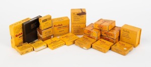 KODAK: Twenty photography accessories in maker's boxes - five Series VI Adapter Rings, three Series VI Portra Lens Filters, three N-series Close-Up Lenses, four lens hoods, two Series VI Telek lens filters, one Pola Screen, and two Wratten Filters. (20 items)