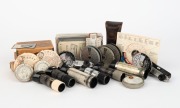 VARIOUS MANUFACTURERS: An accumulation of twenty-two photography accessories, including three c. 1900s&nbsp;Watkin's Bee Exposure Meters in maker's boxes with printed materials, three c. 1905&nbsp;Heydes Aktino Photo Meters, one c. 1900s Wynne's Infalliable Exposur