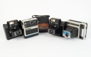 KODAK: Five c. late 1970s instant film cameras - one Colorburst 200 with wrist strap, one Kodak EK4, two&nbsp;Trimprint 940 models, and one 'The Handle'. (5 cameras)