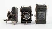 VARIOUS MANUFACTURERS: Three c. 1930s vertical-folding cameras - one Zeh Goldi, one Balda Jubilette, and one Salex model. (3 cameras) - 2