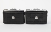 ZEISS IKON: Four c. 1950&nbsp;Nettar&nbsp;horizontal-folding cameras - one 517/16 [#G 42147] with Novar 75mm f6.3 lens and Vario shutter, one 518/16 [#C 92272] with Novar 75mm f4.5 lens and Prontor-SVS shutter, one 517/16 [#W 29277] with Novar 75mm f4.5 lens and Pr - 3
