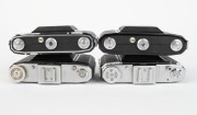 ZEISS IKON: Four c. 1950&nbsp;Nettar&nbsp;horizontal-folding cameras - one 517/16 [#G 42147] with Novar 75mm f6.3 lens and Vario shutter, one 518/16 [#C 92272] with Novar 75mm f4.5 lens and Prontor-SVS shutter, one 517/16 [#W 29277] with Novar 75mm f4.5 lens and Pr - 4