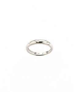 RINGS: Three 18ct gold diamond set eternity rings. 10.4 grams.&nbsp;