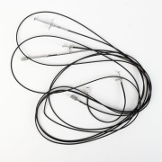 LEITZ: Three c. 1931 cable releases - one extremely rare 20-foot FISEX, one 20-inch OPKOM, and one 10-inch FINOT. (3 items)