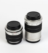 TOKYO KOGAKU: Two c. 1963 lenses with Exakta mounts and front and rear caps - one RE.Auto-Topcor 35mm f2.8 [#7400331], and one RE.Auto-Topcor 135mm f3.5 [#7600390]. (2 items) - 2