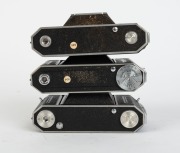 KODAK: Three vertical-folding cameras - one c. 1937 Retina I 141 with Ektar 50mm f3.5 lens [#1250712], one c. 1949 Retina II 014 with Retina-Xenon 50mm f2 lens [#2203286] in maker's box, and one Retina Ia 015 with Retina-Xenar 50mm f2.8 lens [#3254034].&nbsp;( - 5